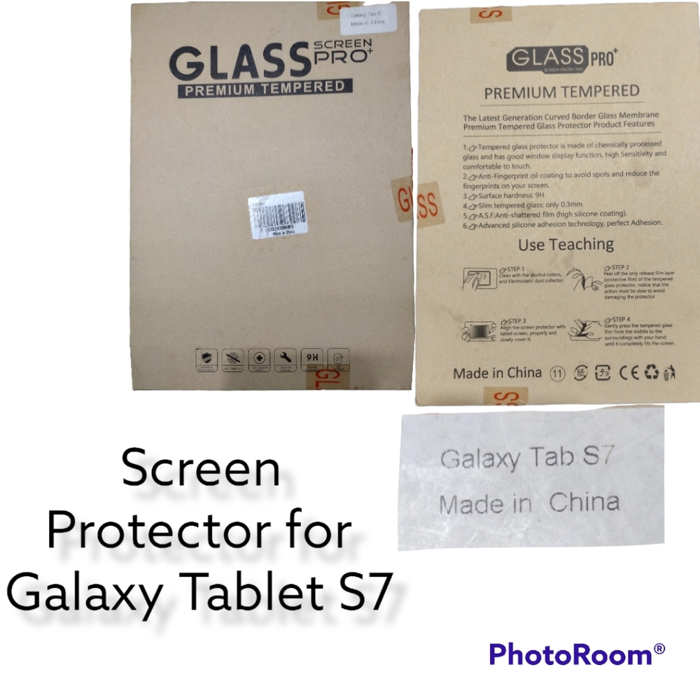 Screen protector for a Galaxy tablet S7